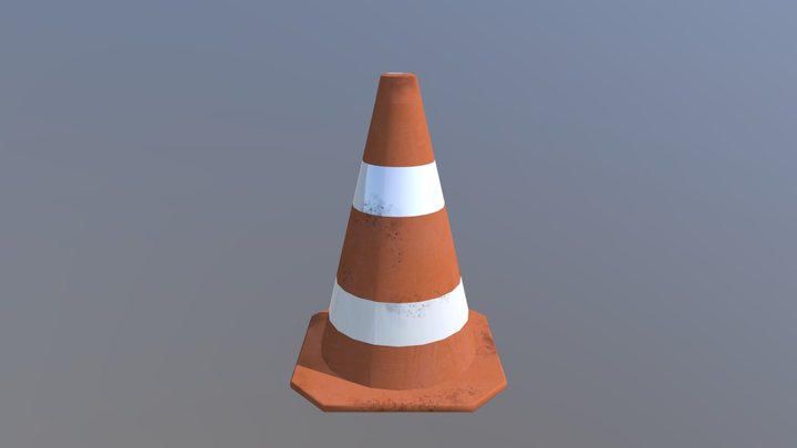 Traffic Cone 2 3D Model