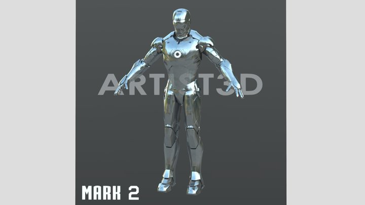 Iron Man Mark 2 Cosplay Full-size Suit 3D Model