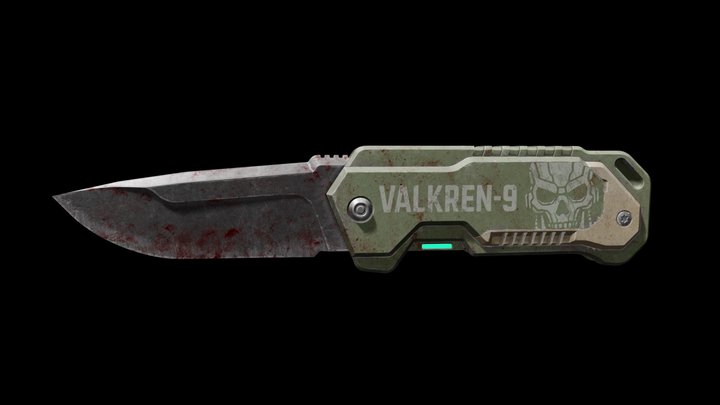 Tactical Knife 3D Model