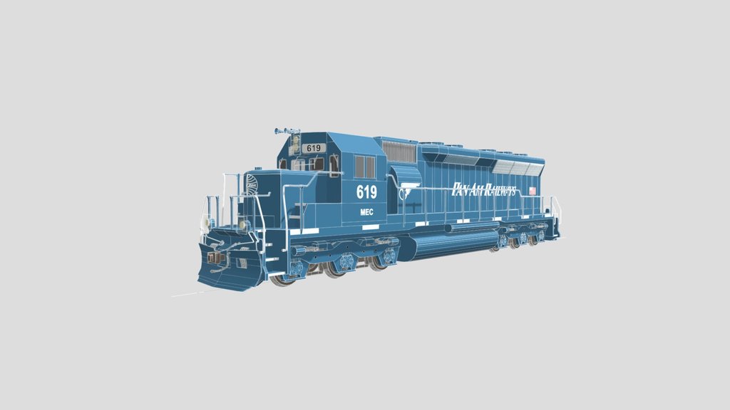 Pan Am Railways/Maine Central SD40M-2 #619
