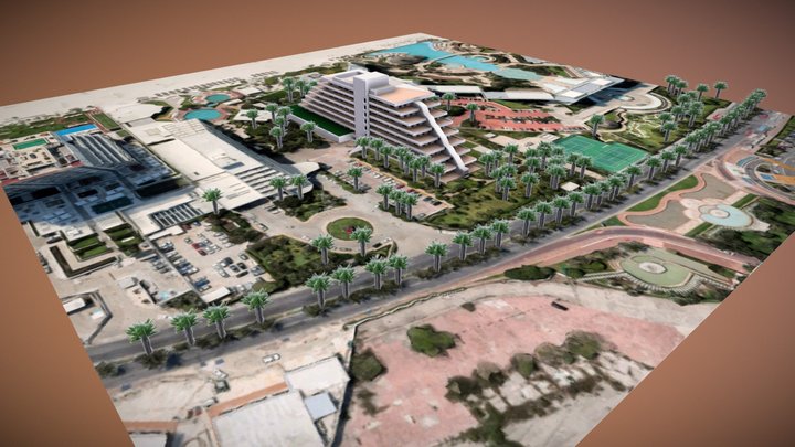Ocean Front Condo in Hotel Zone 3D Model