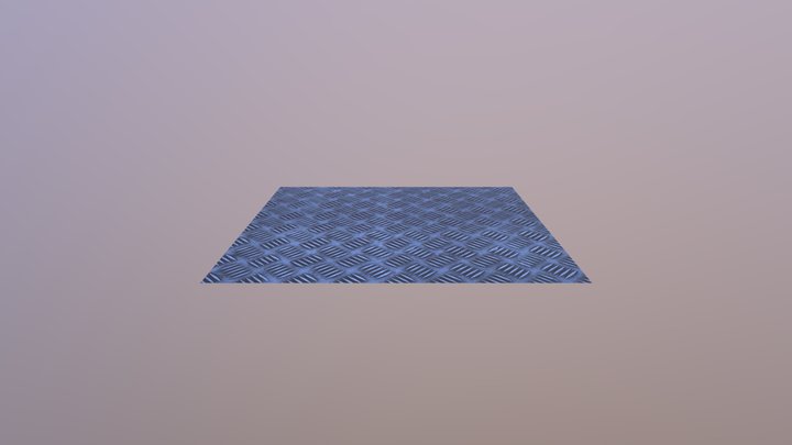 Checkered no slip metal 3D Model