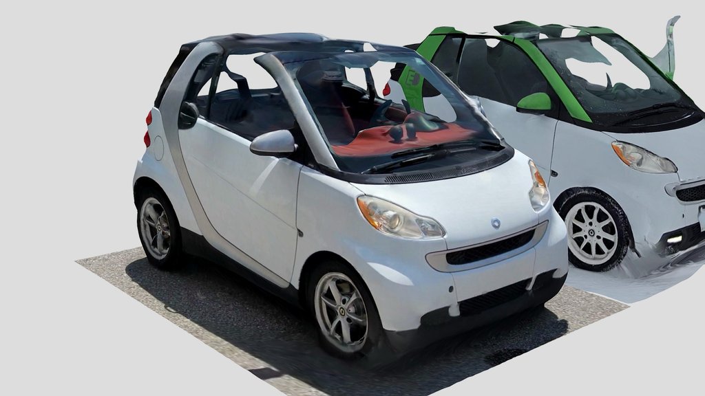Photoscanned Smart Fortwo