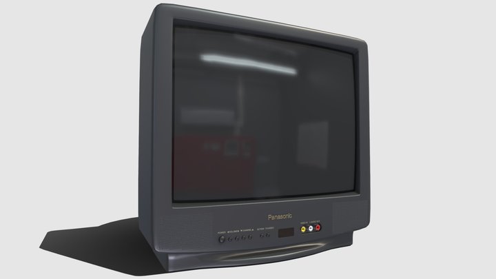 CRT TV 3D Model