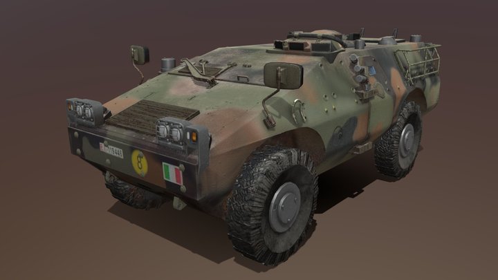 AFV Puma 4x4 3D Model
