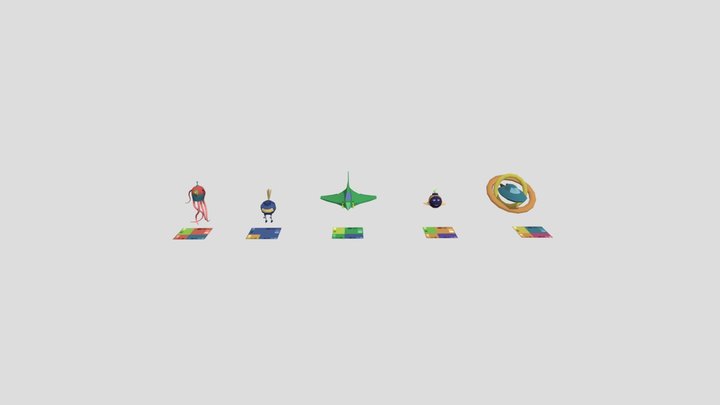 Robots-Planes 3D Model