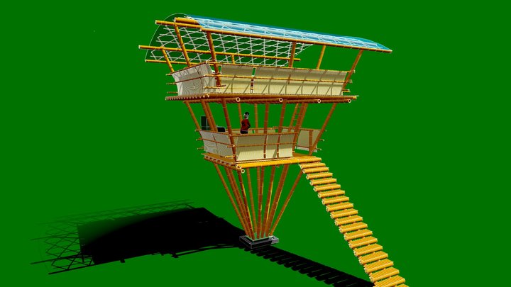 bamboo hurricane hooch 3D Model