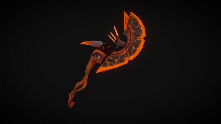 World of Warcraft Two-Handed Axe 3D Model