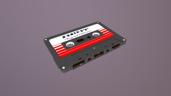 Old Tape Cassette 3D Model