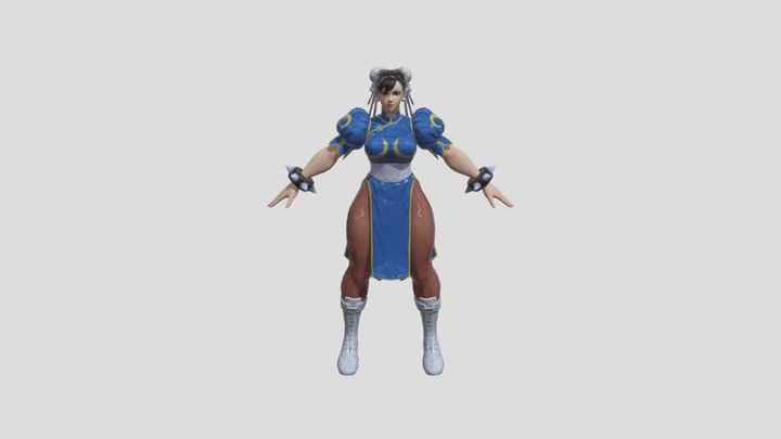 street-fighter-chun-li 3D Model