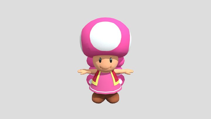 Wii - Mario Party 8 - Toadette 3D Model