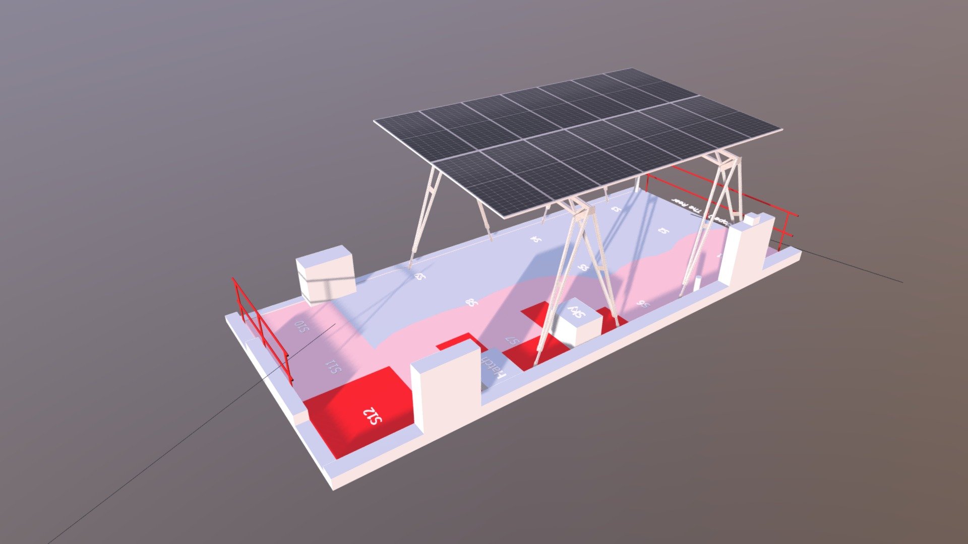 575 39th St 14 Mod Qcell Canopy - 3D model by brooklynsolarworks ...