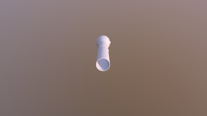 T-Shirt Cannon Hairdryer Hybrid 3D Model