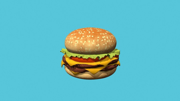 Hamburguesa 3D Model