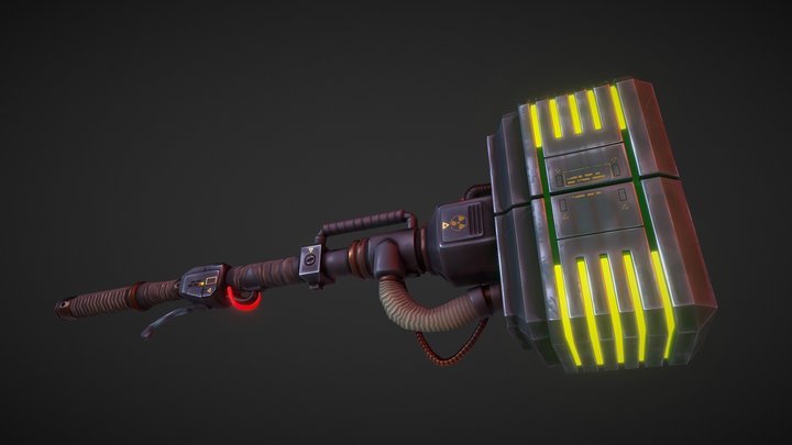 Power Hammer - Hero Grinder Fan Art 3D Model