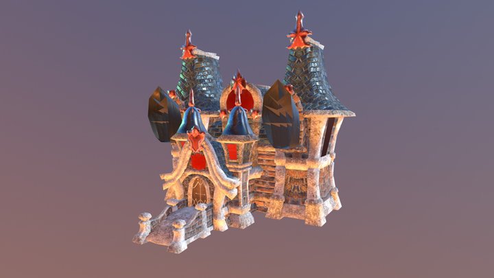 Fantasy House 3D Model