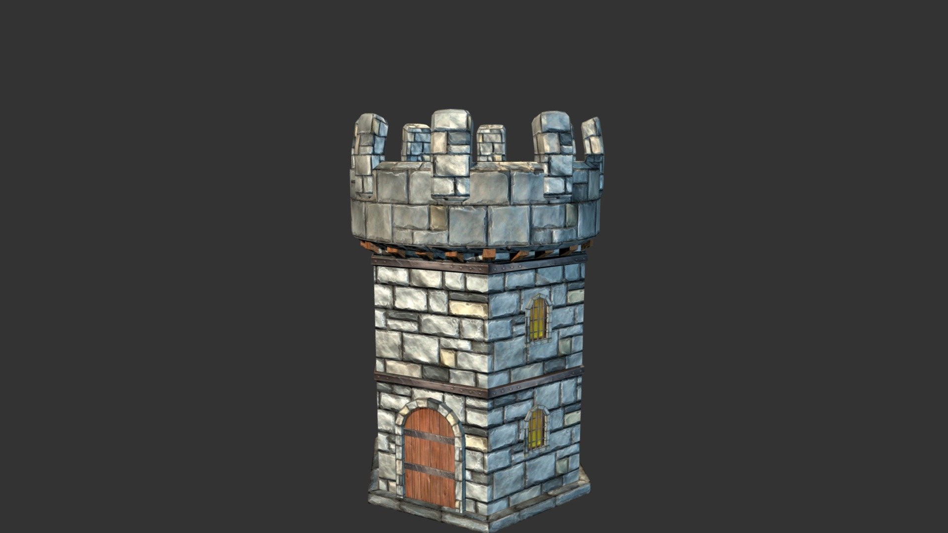 Defense Tower - Low Poly Game Asset