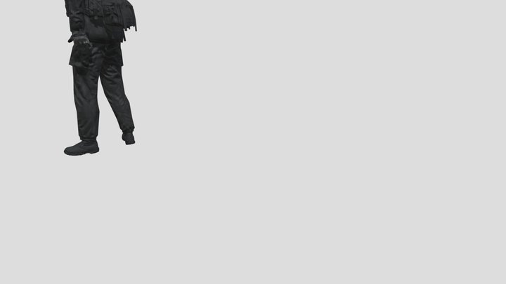 Scp 035 Soldier 3D Model