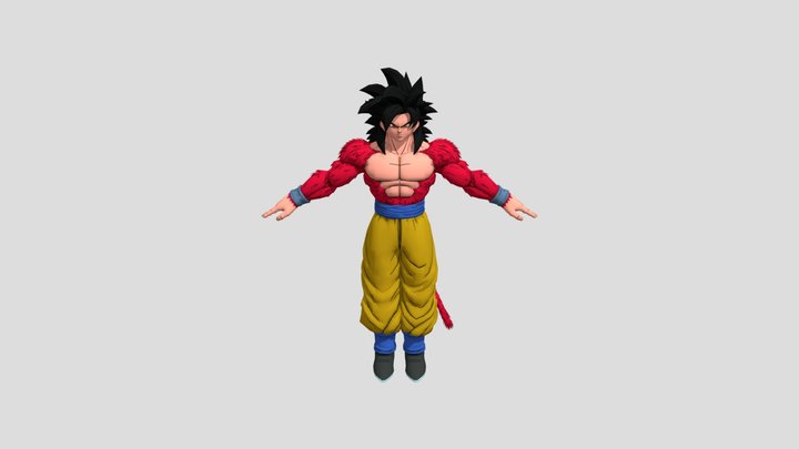 goku ssj4 3D Model