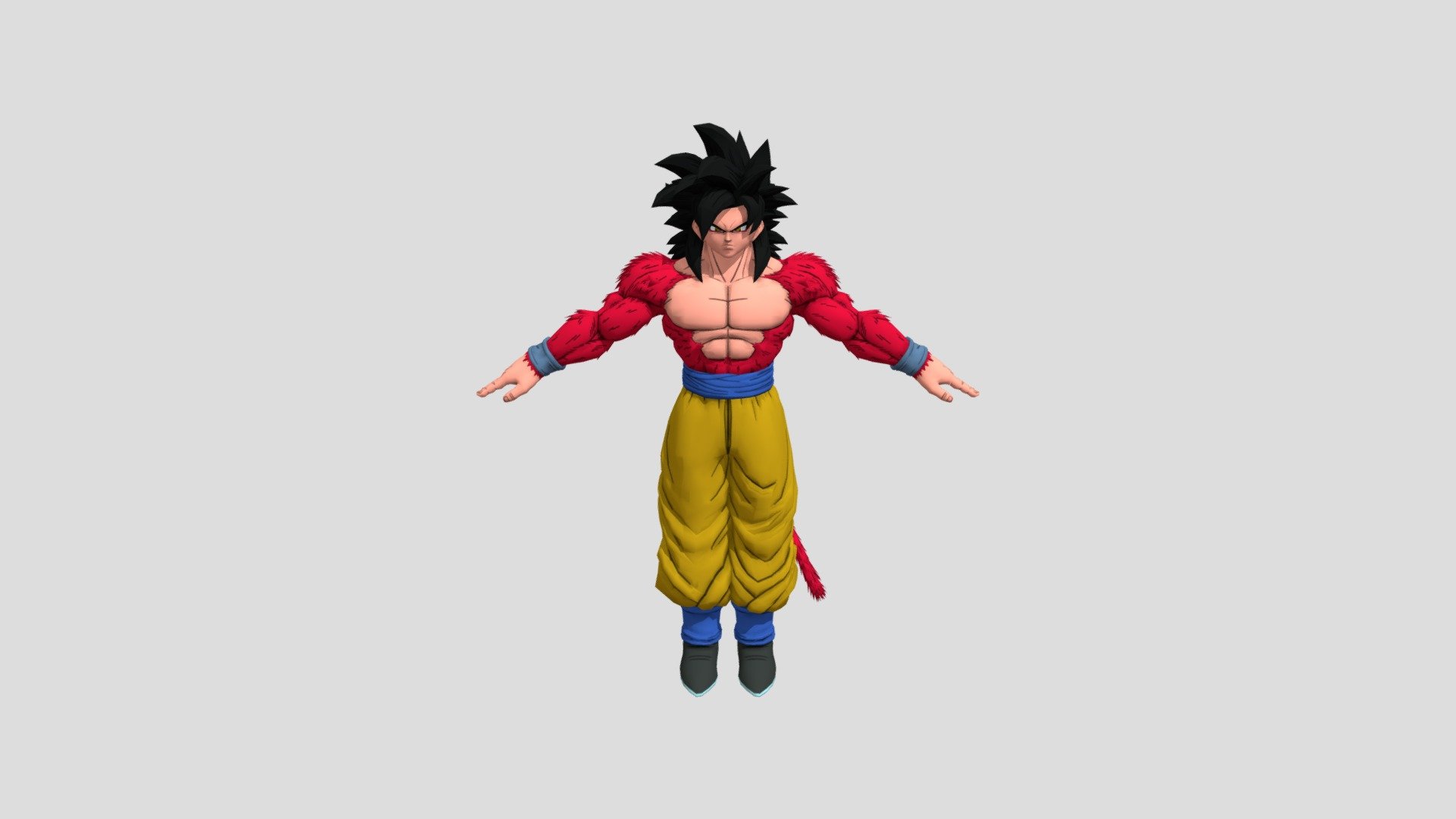 GOKU SUPER SAIYAJIN 4 - SS4 - BIONIC3D free 3D model 3D printable