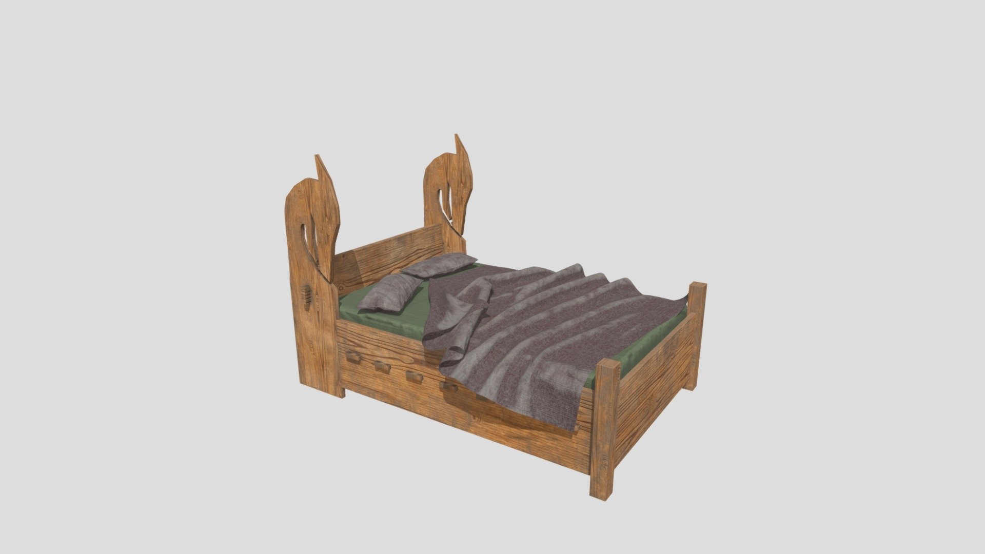 Viking Bed Free 3d Model By, Viking Bed Frame