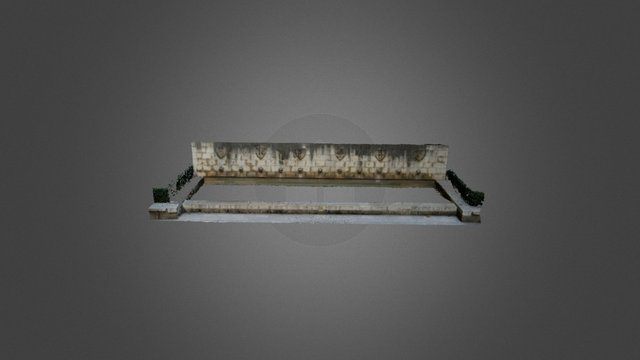 Fuente de los jardines de s'Hort del Rei, Palma 3D Model