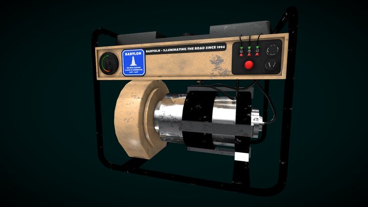 Small Electric Generator 3D Model