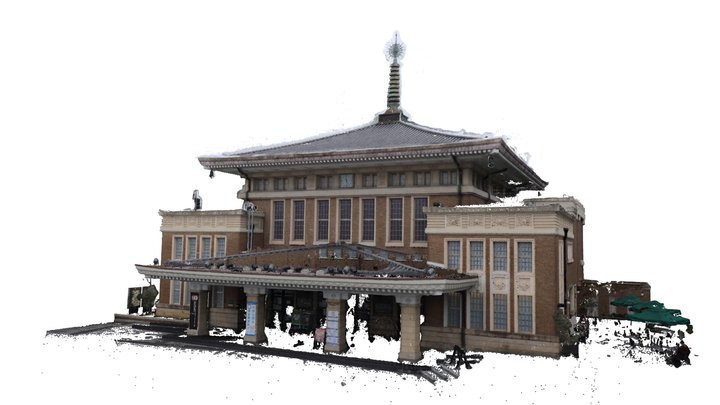 JR奈良駅旧駅舎　JR Nara Station Old Station Building 3D Model