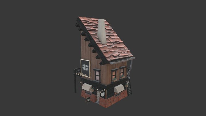 Casa pintada 3D Model