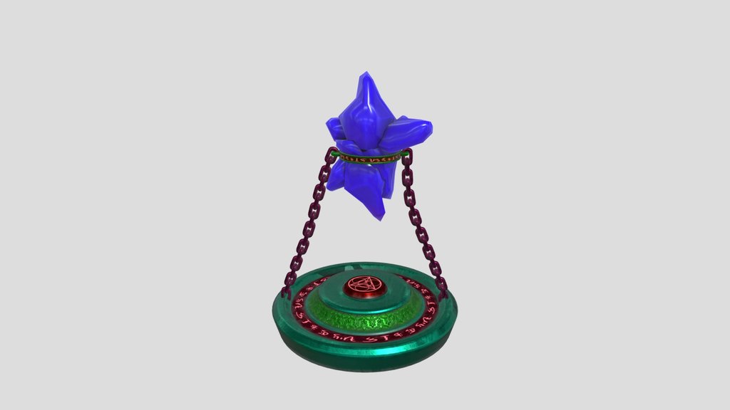 Antique Floating Magic Dark Crystal