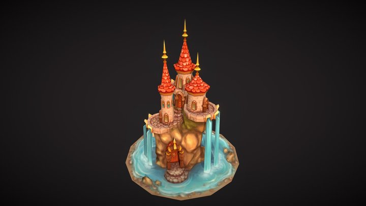 Fantasy castle 3D Model