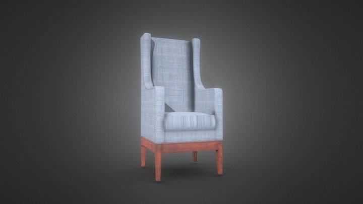 single seater sofa 3D Model