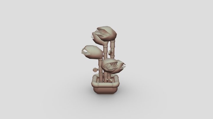 CT4012-2025 - SteamPunkVenusFlyTrap 3D Model