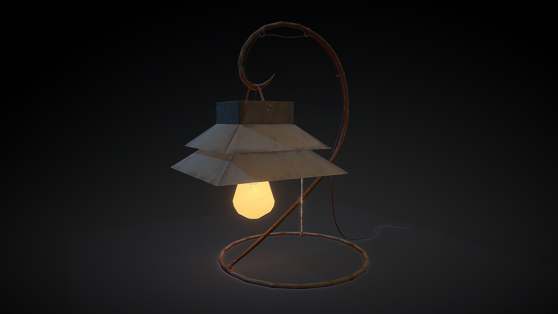 Old desk lamp