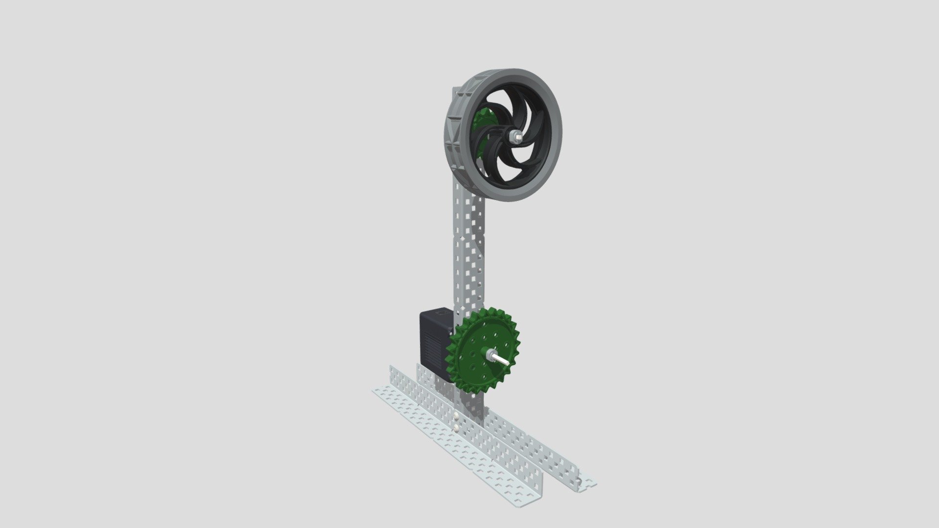 VEX Fan with Chain and Sprockets 3D model by Carnegie Mellon Robotics
