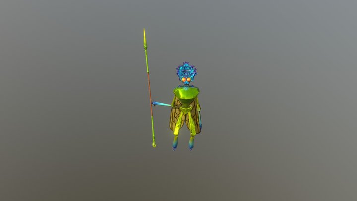 Insectoid Guardian 3D Model