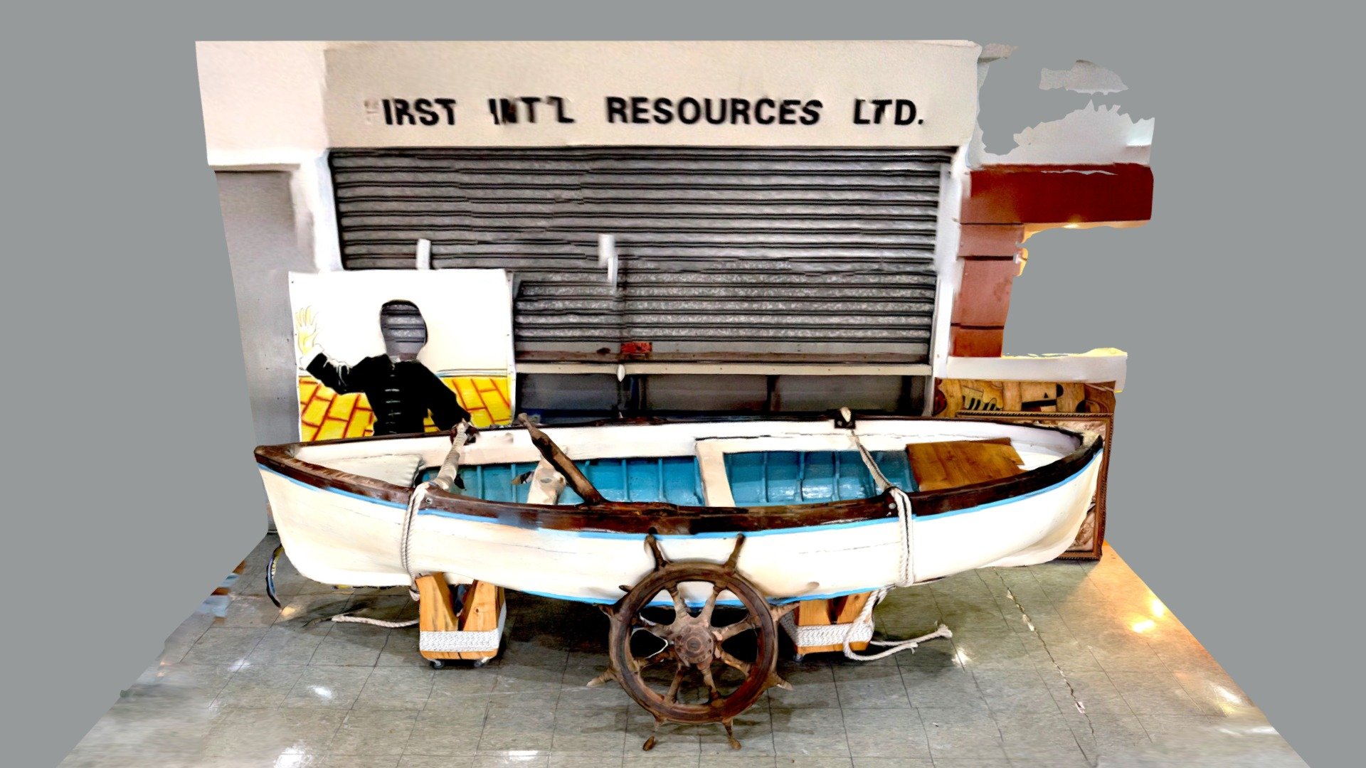 Boat inside Fleet Arcade @Fenwick Pier Hong Kong