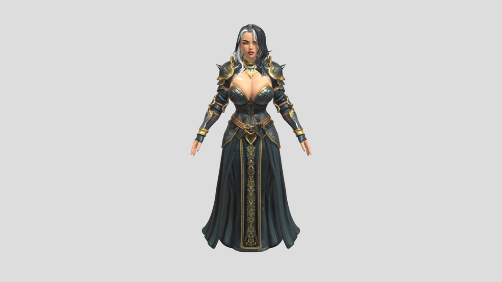 Aristocratic adult lady