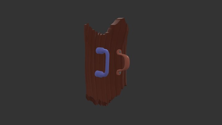 Cartoon Shield 3D Model