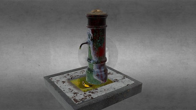 Roman Drinking Fountain 3D Model