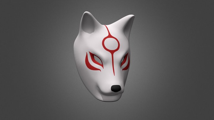 Mask Amaterasu - Okami 3D Model