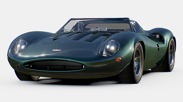 Jaguar XJ13 1959 | www.vecarz.com 3D Model