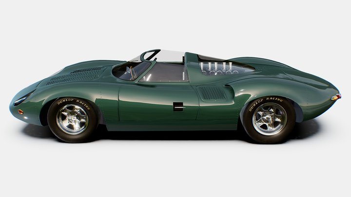 Jaguar XJ13 1959 | www.vecarz.com 3D Model