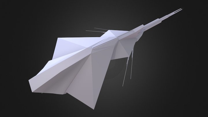 Drifter Frigate Concept Model 3D Model