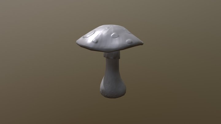 Mushroom Lowpoly 3D Model