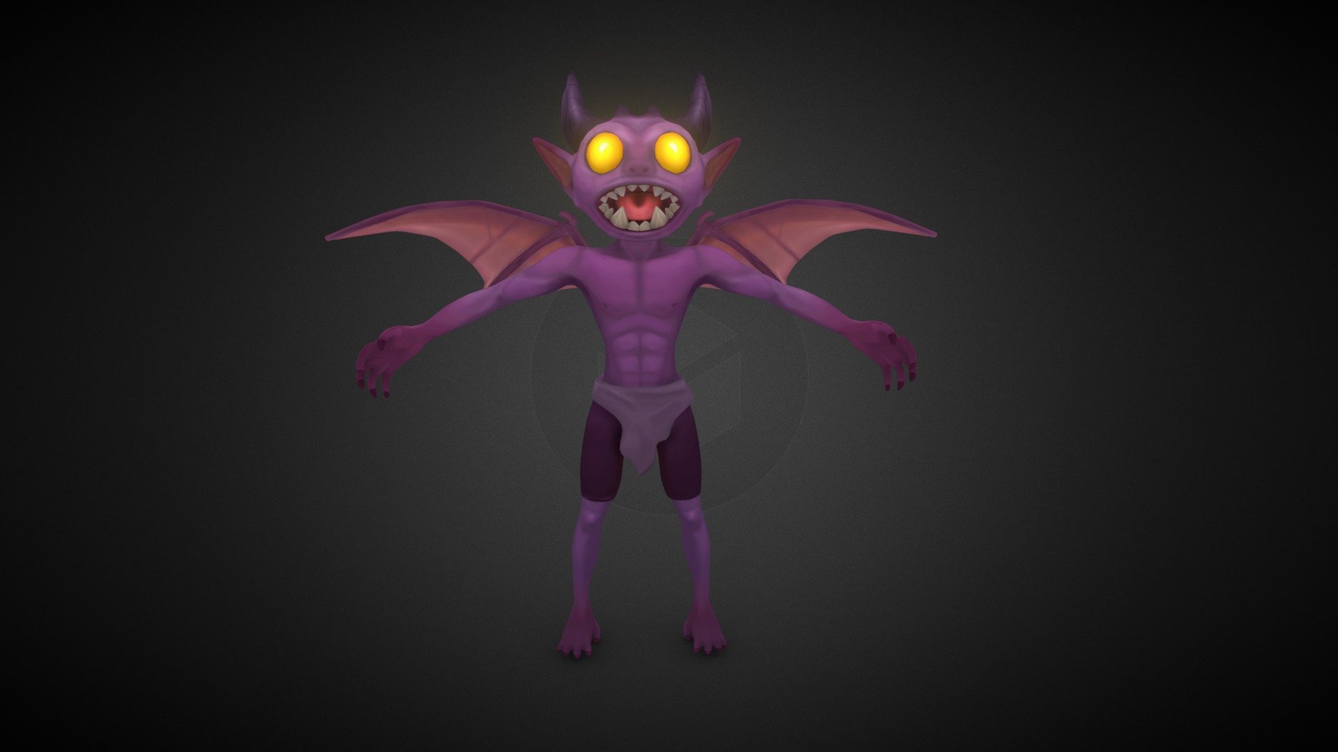 Hand Painted Imp - Download Free 3d Model By Ilwsq [9bba7e7] - Sketchfab