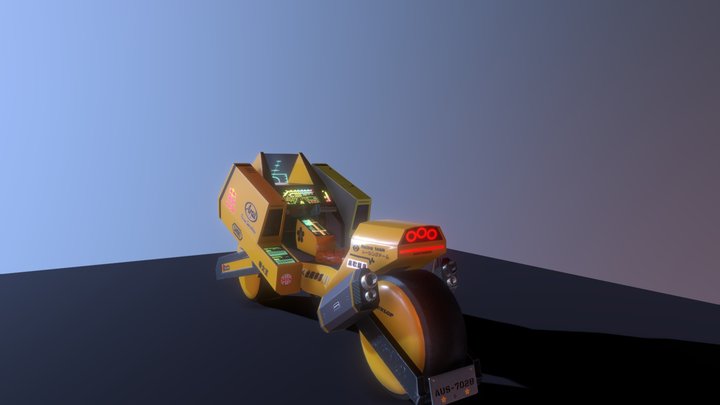 Cyberpunk Bike 3D Model