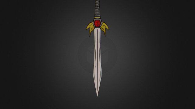 cartoon sword 3D Model