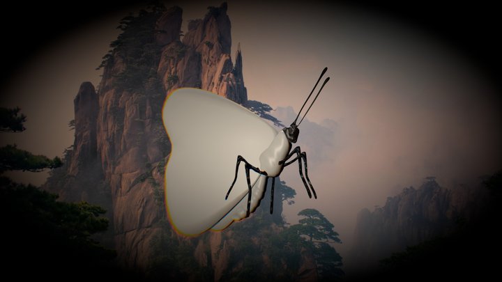 Blender Moth 3D Model