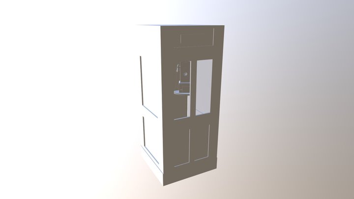 Phone Booth 3D Model